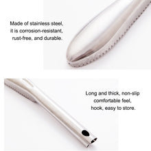 Load image into Gallery viewer, Kitchen Essential Stainless Steel Bidirectional Sawtooth Fish Scraper Fish Scale Planing Knife, 22.5x3cm
