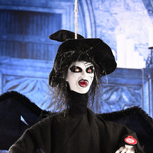 Load image into Gallery viewer, Flying Hanging Ghost Scary Sound and Moving for Halloween Decorations, Hanging Ghost(Black), Hanging Ghost(Grey), Hanging Ghost(White)