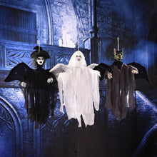 Load image into Gallery viewer, Flying Hanging Ghost Scary Sound and Moving for Halloween Decorations, Hanging Ghost(Black), Hanging Ghost(Grey), Hanging Ghost(White)
