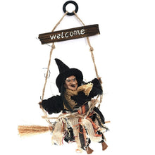 Load image into Gallery viewer, Halloween Retro Witch Ornaments Broom Ghost Hang Up Props Halloween House Decoration Festive Party Supplies Halloween Pendant