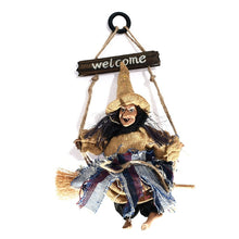 Load image into Gallery viewer, Halloween Retro Witch Ornaments Broom Ghost Hang Up Props Halloween House Decoration Festive Party Supplies Halloween Pendant