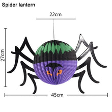 Load image into Gallery viewer, 3 PCS / Set Creative Funny Halloween Ghost Bats Spider Pendant Paper Decoration and Props Horror, Ghost + bat + spider