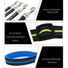 Load image into Gallery viewer, Pet Dogs Nylon Night Reflective Breathable Handheld Traction Lead Leash, Size: M, Adjustable Range: 2.5*(100-140cm), Size: M, Adjustable Range: 2.5*(100-140cm)