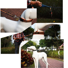 Load image into Gallery viewer, Pet Dogs Nylon Night Reflective Breathable Handheld Traction Lead Leash, Size: M, Adjustable Range: 2.5*(100-140cm), Size: M, Adjustable Range: 2.5*(100-140cm)