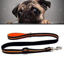 Load image into Gallery viewer, Pet Dogs Nylon Night Reflective Breathable Handheld Traction Lead Leash, Size: M, Adjustable Range: 2.5*(100-140cm), Size: M, Adjustable Range: 2.5*(100-140cm)