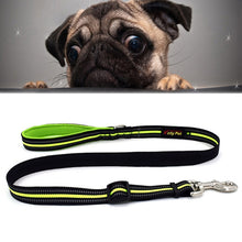 Load image into Gallery viewer, Pet Dogs Nylon Night Reflective Breathable Handheld Traction Lead Leash, Size: M, Adjustable Range: 2.5*(100-140cm), Size: M, Adjustable Range: 2.5*(100-140cm)