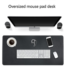 Load image into Gallery viewer, Multifunction Business Double Sided PU Leather Mouse Pad Keyboard Pad Table Mat Computer Desk Mat, Size: 80 x 40cm
