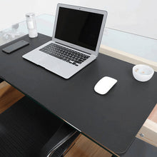 Load image into Gallery viewer, Multifunction Business Double Sided PU Leather Mouse Pad Keyboard Pad Table Mat Computer Desk Mat, Size: 90 x 45cm, Size: 90 x 45cm(Silver Grey), Size: 90 x 45cm(Black Red), Size: 90 x 45cm, Size: 90 x 45cm(Green + Silver), Size: 90 x 45cm(Blue + Yellow)