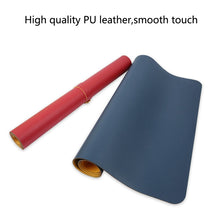 Load image into Gallery viewer, Multifunction Business Double Sided PU Leather Mouse Pad Keyboard Pad Table Mat Computer Desk Mat, Size: 120 x 60cm, Size: 120 x 60cm(Silver Grey), Size: 120 x 60cm(Black Red), Size: 120 x 60cm, Size: 120 x 60cm(Green + Silver)                         ...
