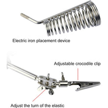 Load image into Gallery viewer, 90mm Diameter 5X Multifunction Spring Iron Stand with Magnifying Glass, 5X