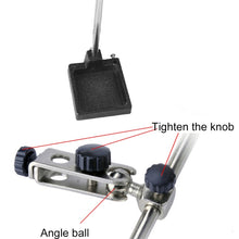 Load image into Gallery viewer, 90mm Diameter 5X Multifunction Spring Iron Stand with Magnifying Glass, 5X