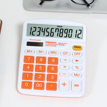 Load image into Gallery viewer, OSALO OS-837VC 12 Digits Colorful Desktop Calculator Solar Energy Dual Power Calculator