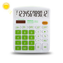 Load image into Gallery viewer, OSALO OS-837VC 12 Digits Colorful Desktop Calculator Solar Energy Dual Power Calculator