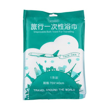 Load image into Gallery viewer, Portable Disposable Travel Cotton Bath Towel, Size: 140x65cm, Disposable Bath Towel
