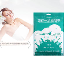 Load image into Gallery viewer, Portable Disposable Travel Cotton Bath Towel, Size: 140x65cm, Disposable Bath Towel
