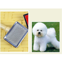 Load image into Gallery viewer, Soft Curve Needled Manual Bristles Grooming Cleaning Brush with Wood Handle for Pet,  Size: L, Random Color Delivery, Size: L