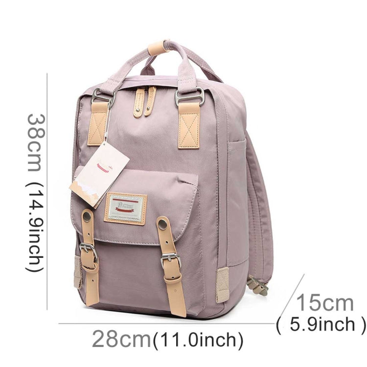 Fashion Casual Travel Backpack Laptop Bag Student Bag with Handle, Size: 38*28*15cm, 38*28*15cm, 38*28*11cm Pink Grey