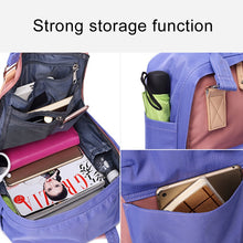 Load image into Gallery viewer, Fashion Casual Travel Backpack Laptop Bag Student Bag with Handle, Size: 38*28*15cm, 38*28*11cm Pink Grey, 38*28*15cm