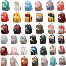 Load image into Gallery viewer, Fashion Casual Travel Backpack Laptop Bag Student Bag with Handle, Size: 38*28*15cm, 38*28*11cm Pink Grey, 38*28*15cm