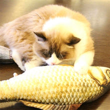 Load image into Gallery viewer, Simulation Fish Toy Funny Cat Toy Fish Stuff Scratching Post Board Toy, Middle Size: 41.0 x 13.5 x 9.0cm, Size: 41.0x13.5x9.0cm
