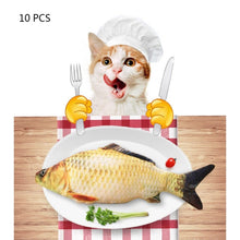 Load image into Gallery viewer, Simulation Fish Toy Funny Cat Toy Fish Stuff Scratching Post Board Toy, Middle Size: 41.0 x 13.5 x 9.0cm, Size: 41.0x13.5x9.0cm
