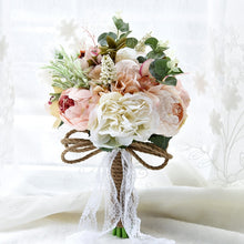 Load image into Gallery viewer, Wedding Holding Flower Bridal Bouquet Accessories Bridesmaid Party Wedding Decoration Supplies, Diameter: 24cm, D520