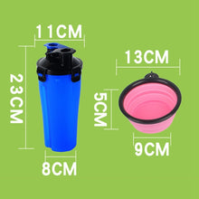 Load image into Gallery viewer, Pet Outdoor Portable Dual-use Water and Food Cup with A Folding Bowl