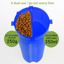 Load image into Gallery viewer, Pet Outdoor Portable Dual-use Water and Food Cup with A Folding Bowl