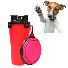 Load image into Gallery viewer, Pet Outdoor Portable Dual-use Water and Food Cup with A Folding Bowl