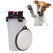Load image into Gallery viewer, Pet Outdoor Portable Dual-use Water and Food Cup with A Folding Bowl