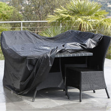 Load image into Gallery viewer, Anti-UV Waterproof Dust-proof 210D Oxford Cloth Folding Table Chairs Protective Cover Outdoor Furniture Set Cover, Size: 242*162*100cm(Black), Size: 242*162*100cm