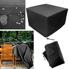 Load image into Gallery viewer, Anti-UV Waterproof Dust-proof 210D Oxford Cloth Folding Table Chairs Protective Cover Outdoor Furniture Set Cover, Size: 242*162*100cm(Black), Size: 242*162*100cm