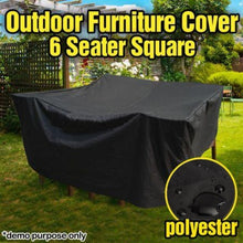 Load image into Gallery viewer, Anti-UV Waterproof Dust-proof 210D Oxford Cloth Folding Table Chairs Protective Cover Outdoor Furniture Set Cover, Size: 250*250*90cm(Black), Size: 250*250*90cm