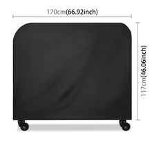 Load image into Gallery viewer, Anti-UV Waterproof Dust-proof 210D Oxford Cloth Folding BBQ Protective Cover Outdoor Gas Charcoal Electric Barbeque Grill Cover, Size: 170*61*117cm(Black), Size: 170*61*117cm