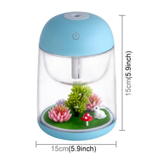 Load image into Gallery viewer, Imycoo WT602 2W Portable Mini Micro Landscape Design USB Charge Aromatherapy Air Humidifier with LED Colorful Light, Water Tank Capacity: 180ml, DC 5V