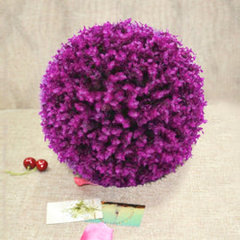 Artificial Purple Eucalyptus Plant Ball Topiary Wedding Event Home Outdoor Decoration Hanging Ornament, Diameter: 13.4 inch, 13.4 inch
