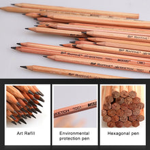 Load image into Gallery viewer, 12pcs Drawing Writing Sketch Wooden Pencil Pre-sharpened 2B Art Graphite Pencils, 2B