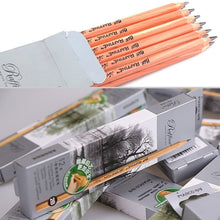 Load image into Gallery viewer, 12pcs Drawing Writing Sketch Wooden Pencil Pre-sharpened 2B Art Graphite Pencils, 2B