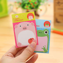 Load image into Gallery viewer, 40 PCS Cartoon Animal Shaped Self Adhesive Memo Pad N-times Sticky Notes Bookmark School Office Supply, Random Style Delivery, Adhesive Memo Pad