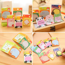 Load image into Gallery viewer, 40 PCS Cartoon Animal Shaped Self Adhesive Memo Pad N-times Sticky Notes Bookmark School Office Supply, Random Style Delivery, Adhesive Memo Pad
