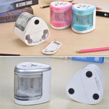Load image into Gallery viewer, Office School Stationery Battery Operated Dual Slots Electric Colored Pencil Sharpener, Random Color Delivery, Dual Slots Electric Sharpener