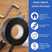 Load image into Gallery viewer, 10 PCS 16mm Waterproof PVC Insulating Tare Electricians Electrical Tape, 16mmx10m 10PCS
