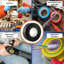Load image into Gallery viewer, 10 PCS 16mm Waterproof PVC Insulating Tare Electricians Electrical Tape, 16mmx10m 10PCS