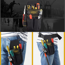 Load image into Gallery viewer, Professional Oxford Cloth Electrician Belt Pouch Convenient Tool Bag, WH008 Black