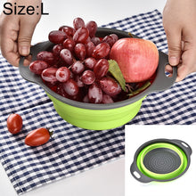 Load image into Gallery viewer, Creative Folding Vegetables Fruits Storage Basket Organizer Drain Basket, L, Size: 29.5*23.5*10cm, Size: L