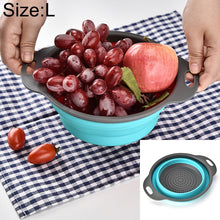 Load image into Gallery viewer, Creative Folding Vegetables Fruits Storage Basket Organizer Drain Basket, L, Size: 29.5*23.5*10cm, Size: L