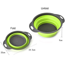 Load image into Gallery viewer, Creative Folding Vegetables Fruits Storage Basket Organizer Drain Basket, S, Size: 24.5*20*9cm, Size: S