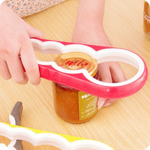 Load image into Gallery viewer, 4 in 1 Multi-function Bottle Opener Home Safe Open Cans Anti-skid Cap Kitchen Tool, Random Color Delivery, 4 in 1