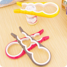 Load image into Gallery viewer, 4 in 1 Multi-function Bottle Opener Home Safe Open Cans Anti-skid Cap Kitchen Tool, Random Color Delivery, 4 in 1
