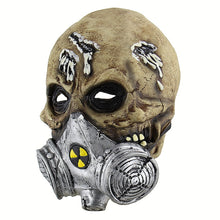 Load image into Gallery viewer, Halloween Festival Party Latex Biochemical Gas Mask Skeleton Frightened Mask Headgear, Biochemical Gas